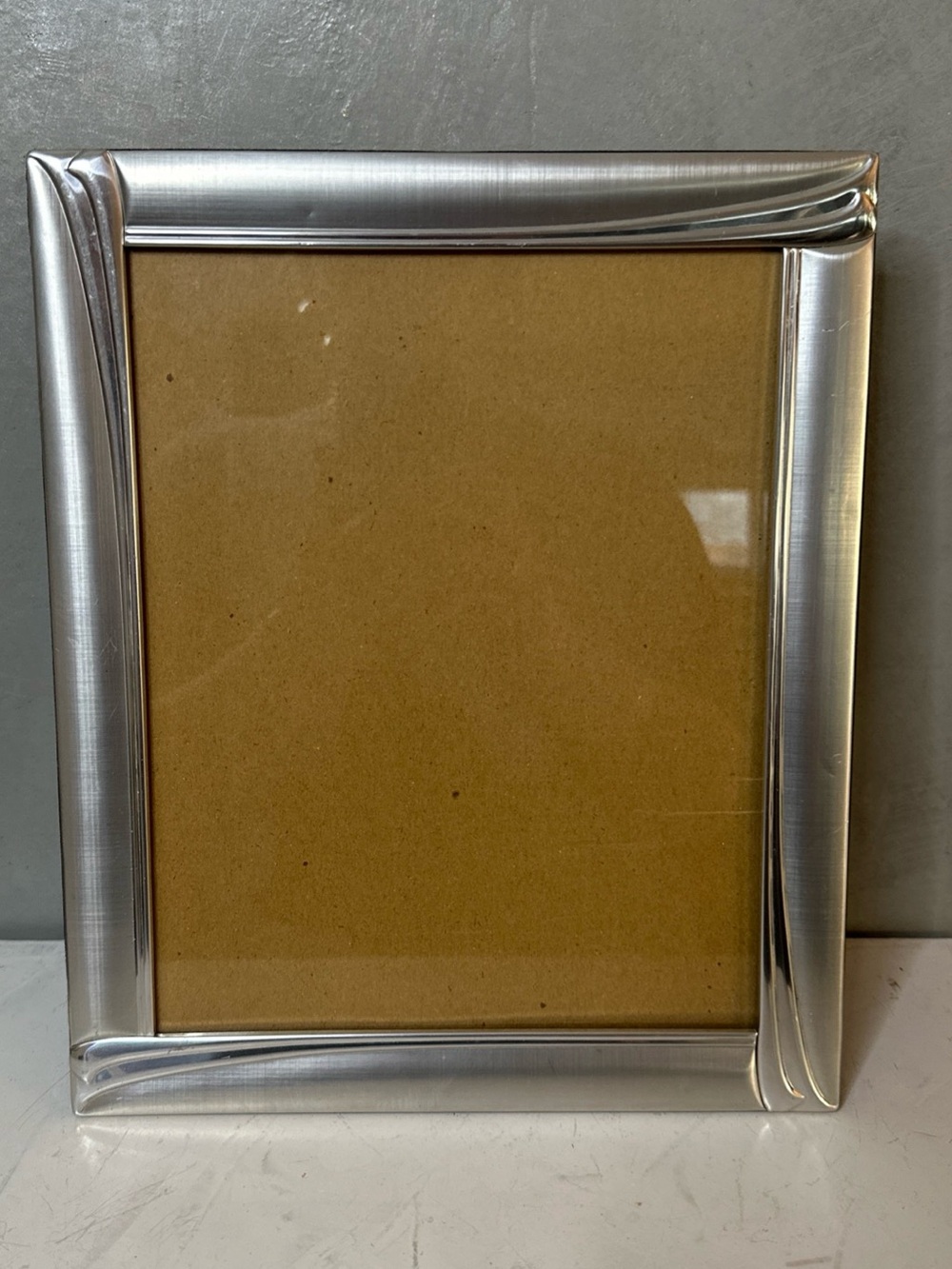 Decorel BRUSHED Silver METAL Photo Picture Frame 8x10